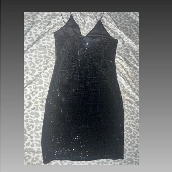 Dresses | Short Tight Black Sequin Dress | Poshmark